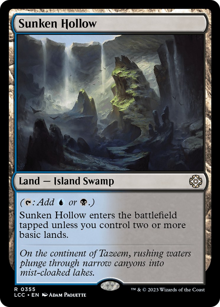 Sunken Hollow [The Lost Caverns of Ixalan Commander] - Destination Retro