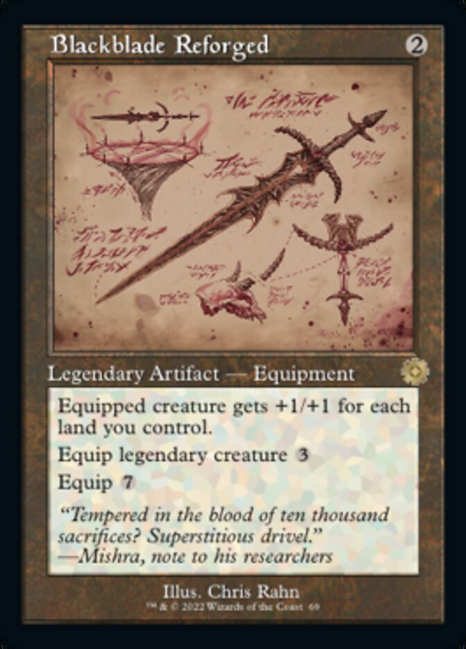 Blackblade Reforged (Retro Schematic) [The Brothers' War Retro Artifacts] - Destination Retro