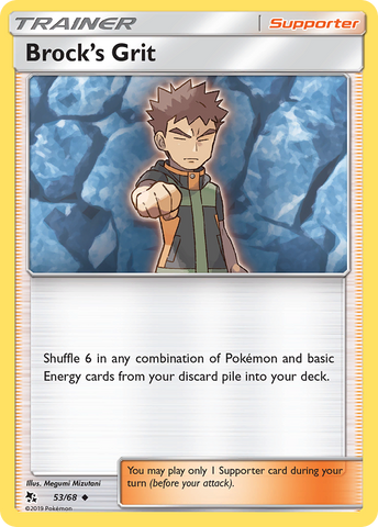 Brock's Grit (53/68) [Sun & Moon: Hidden Fates] - Destination Retro