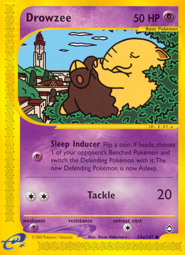 Drowzee (74b/147) [Aquapolis] - Destination Retro