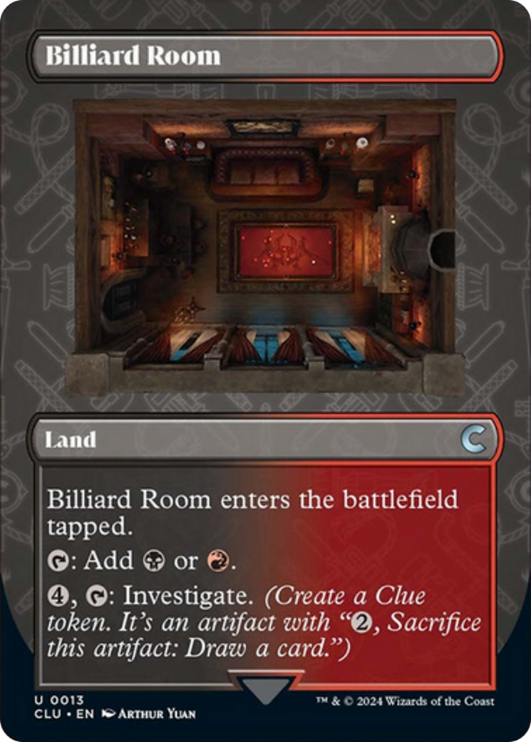 Billiard Room (Borderless) [Ravnica: Clue Edition] - Destination Retro