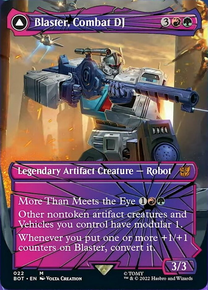 Blaster, Combat DJ // Blaster, Morale Booster (Shattered Glass) [Universes Beyond: Transformers] - Destination Retro