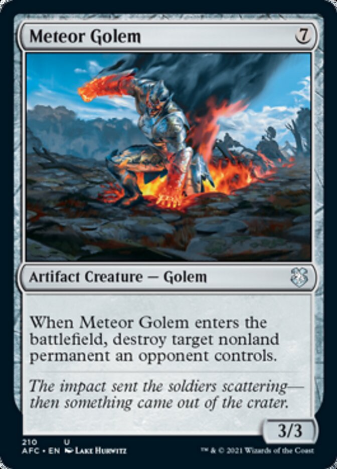 Meteor Golem [Dungeons & Dragons: Adventures in the Forgotten Realms Commander] - Destination Retro