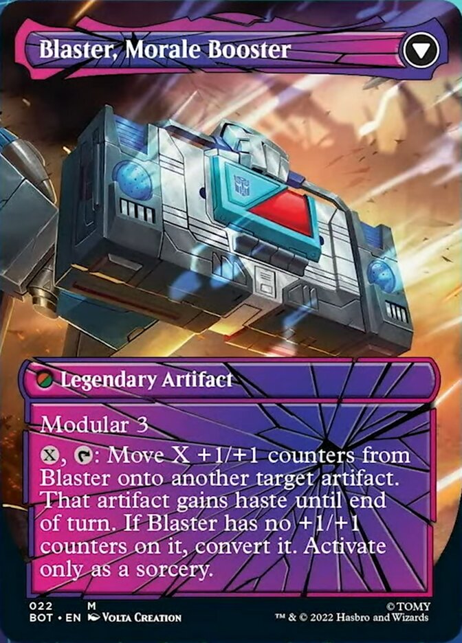Blaster, Combat DJ // Blaster, Morale Booster (Shattered Glass) [Universes Beyond: Transformers] - Destination Retro