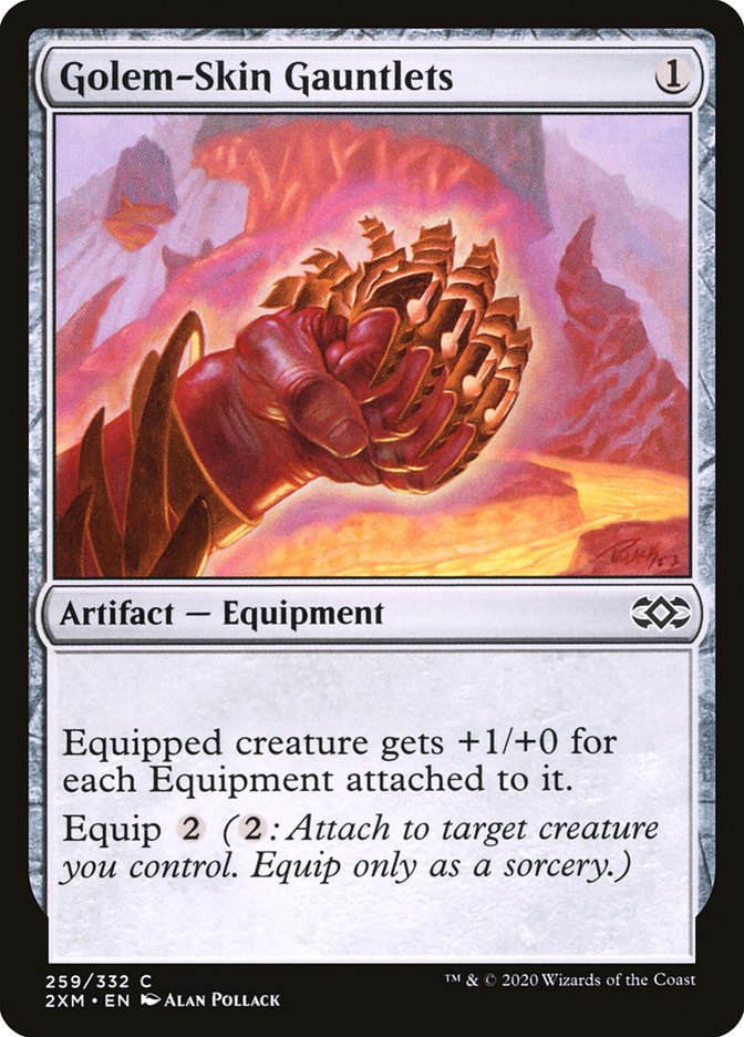 Golem-Skin Gauntlets [Double Masters] - Destination Retro