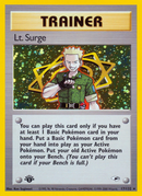 Lt. Surge (17/132) [Gym Heroes 1st Edition] - Destination Retro
