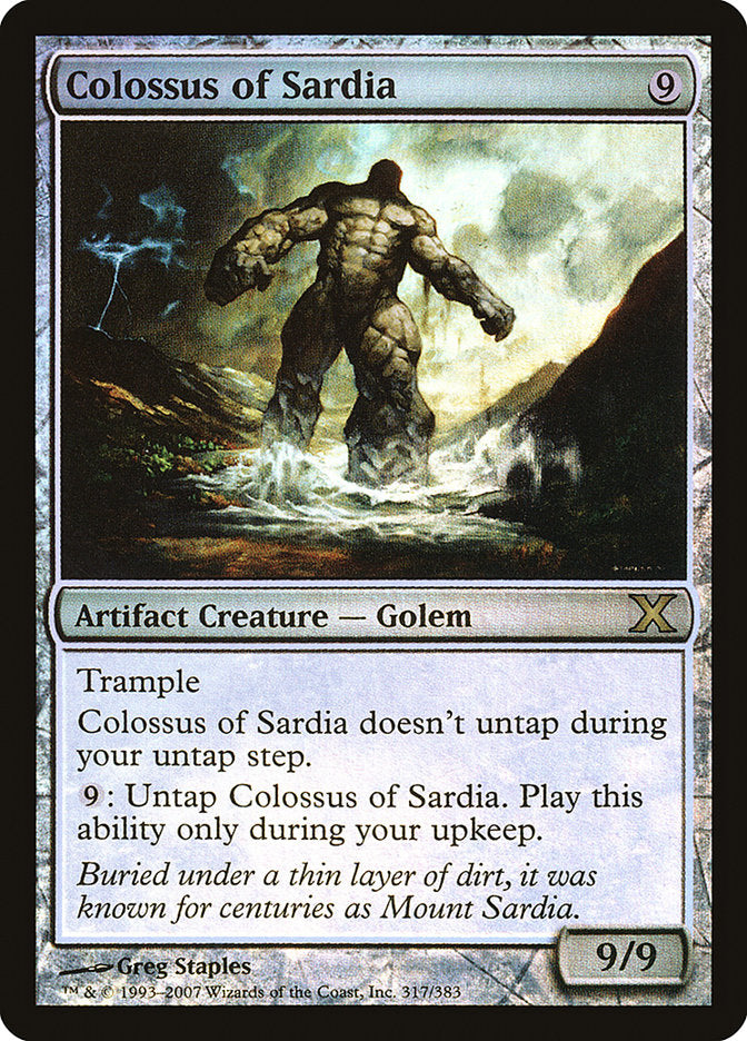 Colossus of Sardia (Premium Foil) [Tenth Edition] - Destination Retro