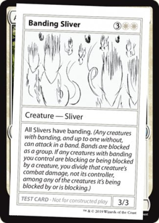 Banding Sliver (2021 Edition) [Mystery Booster Playtest Cards] - Destination Retro