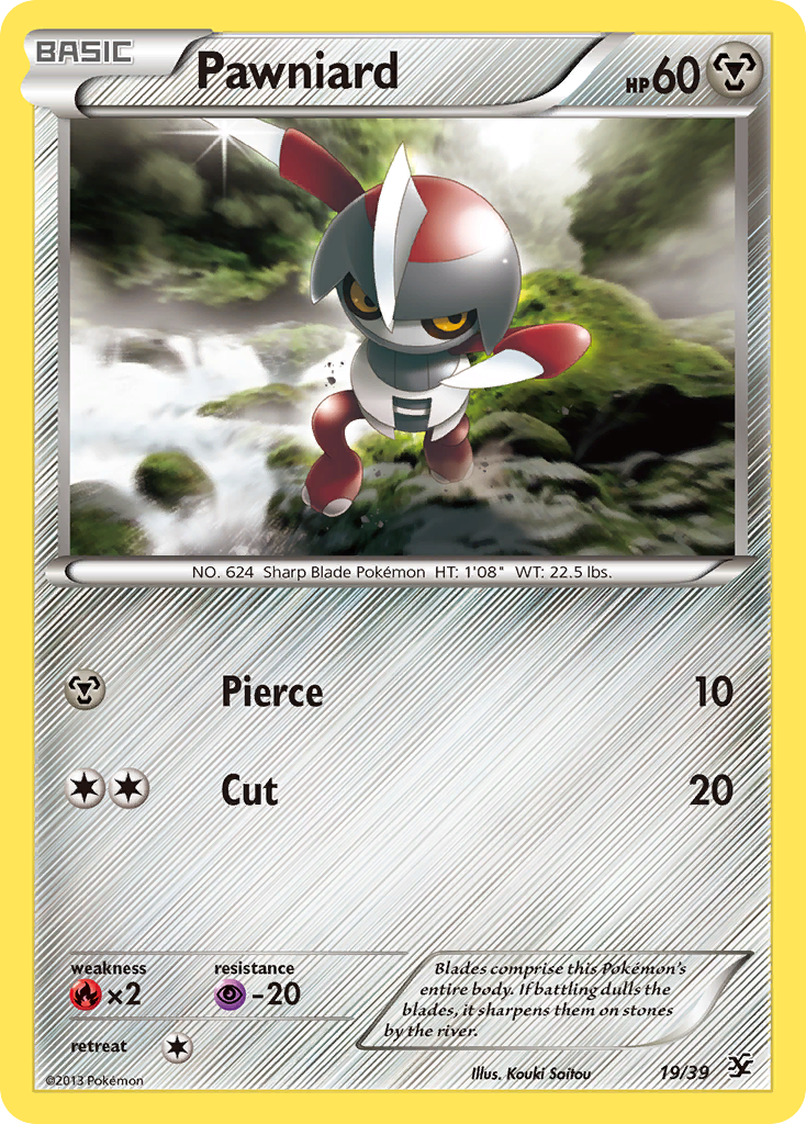Pawniard (19/39) [XY: Kalos Starter Set] - Destination Retro