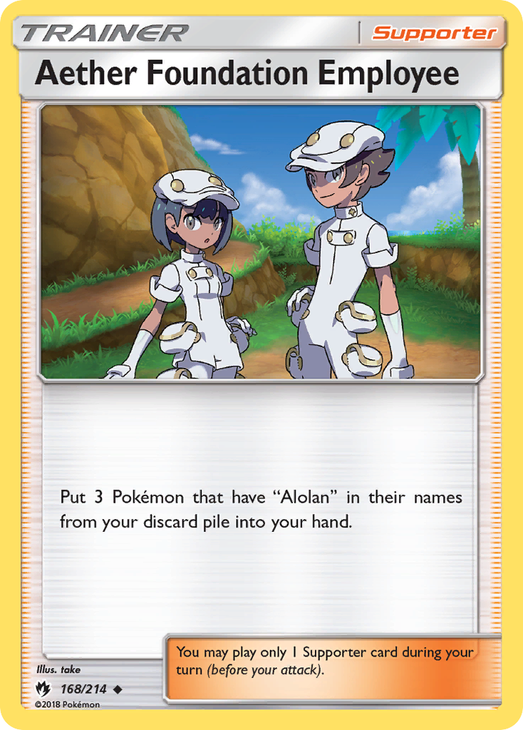 Aether Foundation Employee (168/214) [Sun & Moon: Lost Thunder] - Destination Retro
