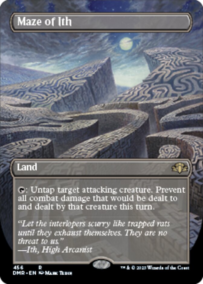 Maze of Ith (Borderless Alternate Art) [Dominaria Remastered] - Destination Retro