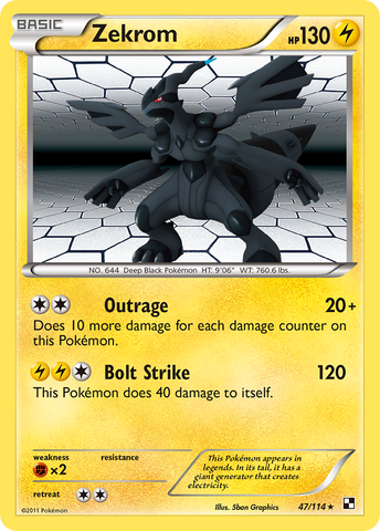 Zekrom (47/114) [Black & White: Base Set] - Destination Retro