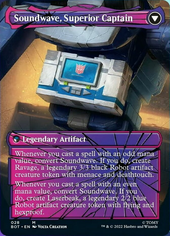 Soundwave, Sonic Spy // Soundwave, Superior Captain (Shattered Glass) [Universes Beyond: Transformers] - Destination Retro
