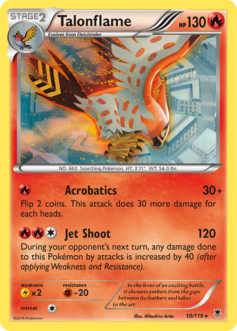 Talonflame (10/119) [XY: Phantom Forces] - Destination Retro