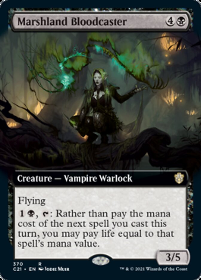 Marshland Bloodcaster (Extended) [Commander 2021] - Destination Retro