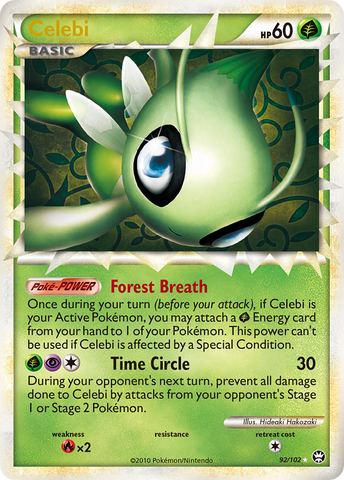 Celebi (92/102) [HeartGold & SoulSilver: Triumphant] - Destination Retro