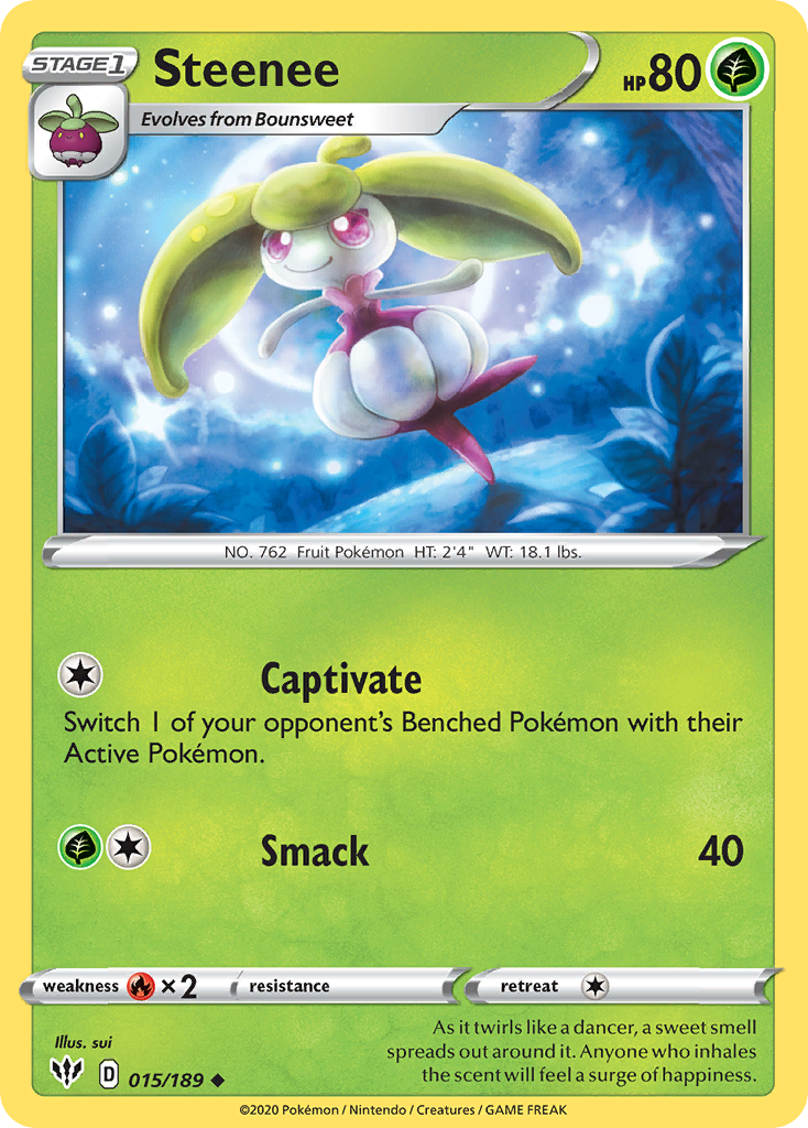 Steenee (15/189) [Sword & Shield: Darkness Ablaze] - Destination Retro