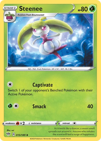 Steenee (15/189) [Sword & Shield: Darkness Ablaze] - Destination Retro