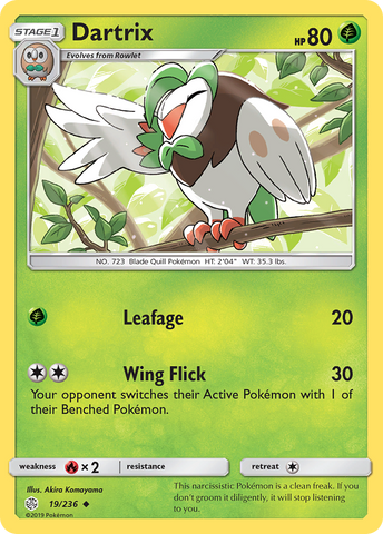 Dartrix (19/236) [Sun & Moon: Cosmic Eclipse] - Destination Retro