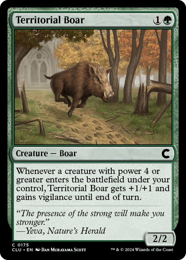 Territorial Boar [Ravnica: Clue Edition] - Destination Retro