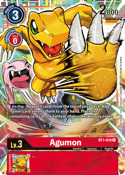 Agumon [BT1-010] (Dash Pack) [Release Special Booster Ver.1.0 Promos] - Destination Retro