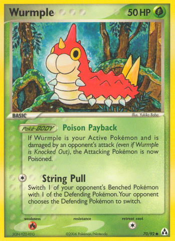 Wurmple (70/92) [EX: Legend Maker] - Destination Retro