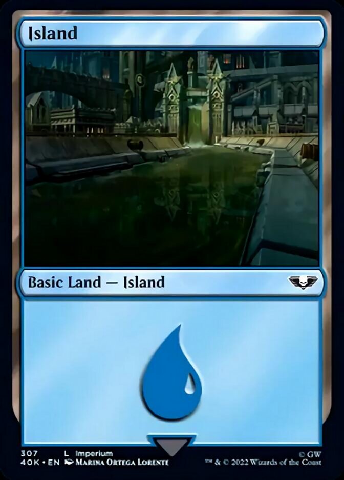 Island (307) [Universes Beyond: Warhammer 40,000] - Destination Retro
