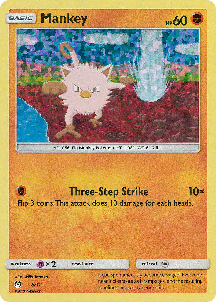 Mankey (8/12) [Mcdonald's Promos: 2019 Collection] - Destination Retro