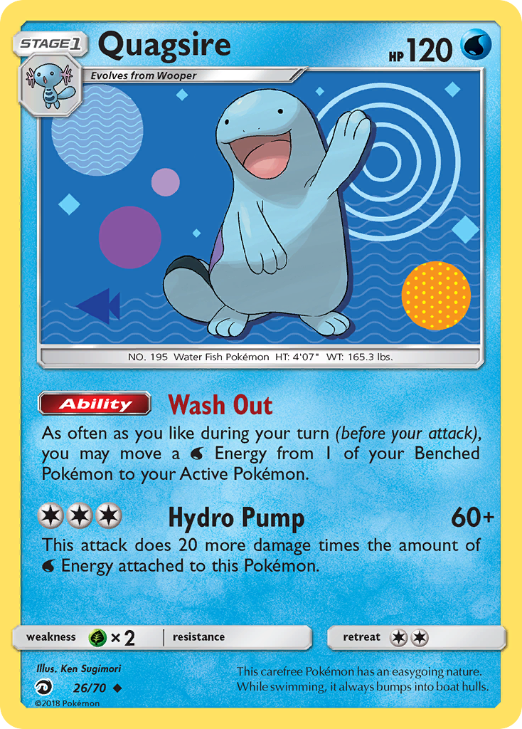 Quagsire (26/70) [Sun & Moon: Dragon Majesty] - Destination Retro