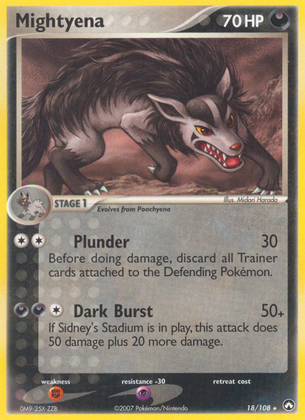 Mightyena (18/108) [EX: Power Keepers] - Destination Retro
