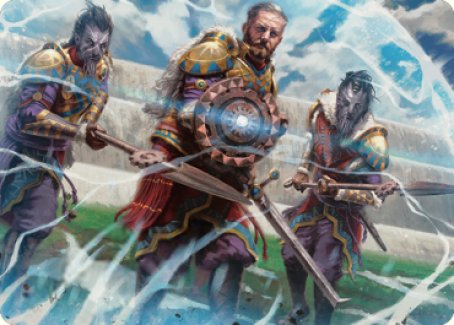 Argivian Phalanx Art Card [Dominaria United Art Series] - Destination Retro
