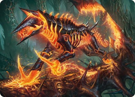 Kuldotha Cackler Art Card [Phyrexia: All Will Be One Art Series] - Destination Retro
