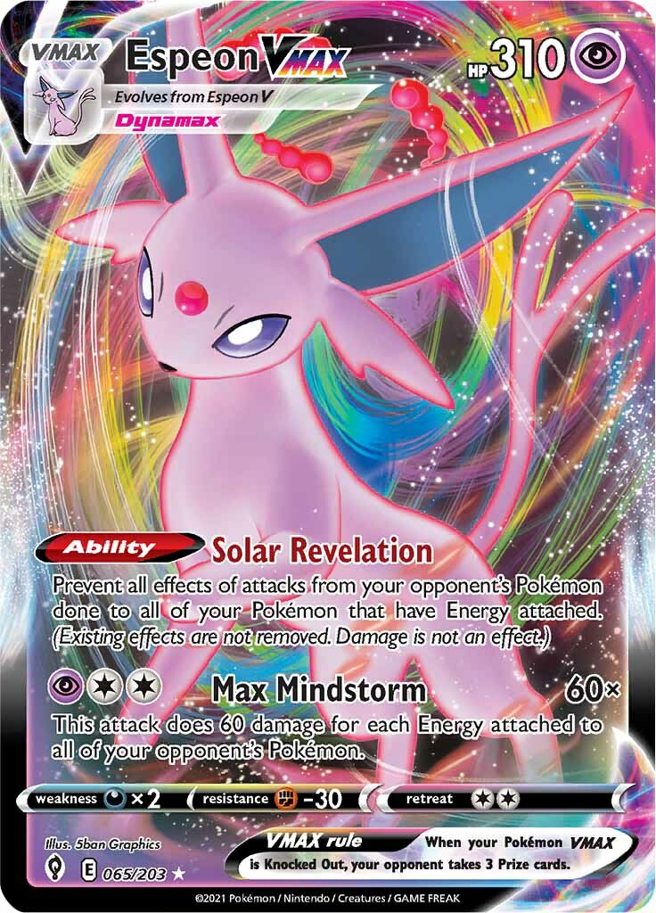 Espeon VMAX (065/203) [Sword & Shield: Evolving Skies] - Destination Retro