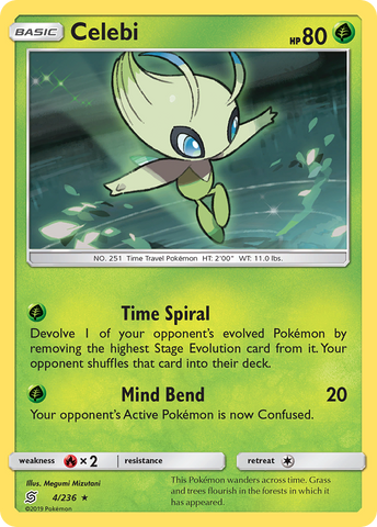 Celebi (4/236) [Sun & Moon: Unified Minds] - Destination Retro