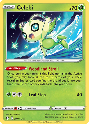 Celebi (3/72) [Sword & Shield: Shining Fates] - Destination Retro
