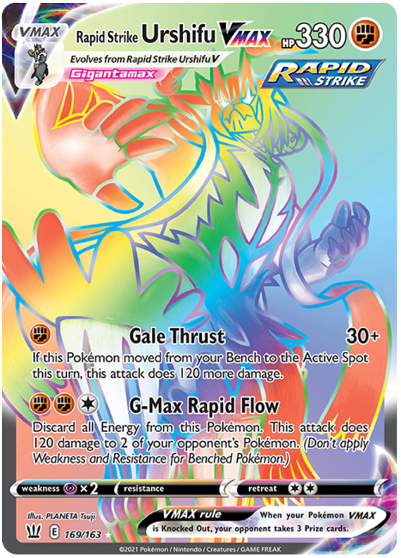 Rapid Strike Urshifu VMAX (169/163) [Sword & Shield: Battle Styles] - Destination Retro