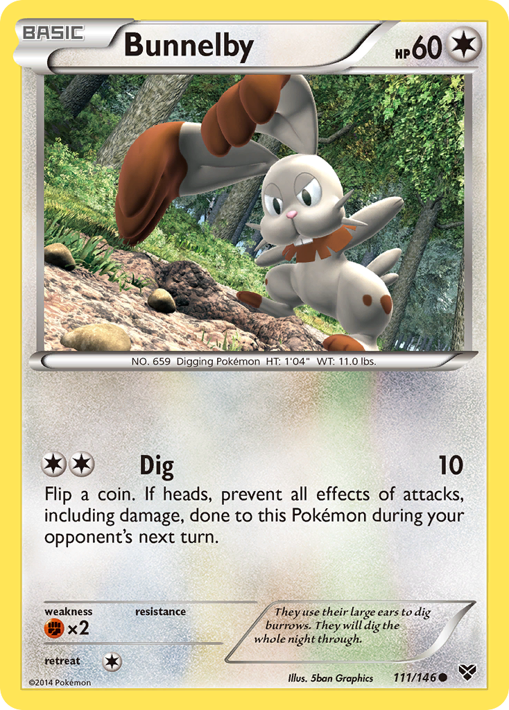 Bunnelby (111/146) [XY: Base Set] - Destination Retro