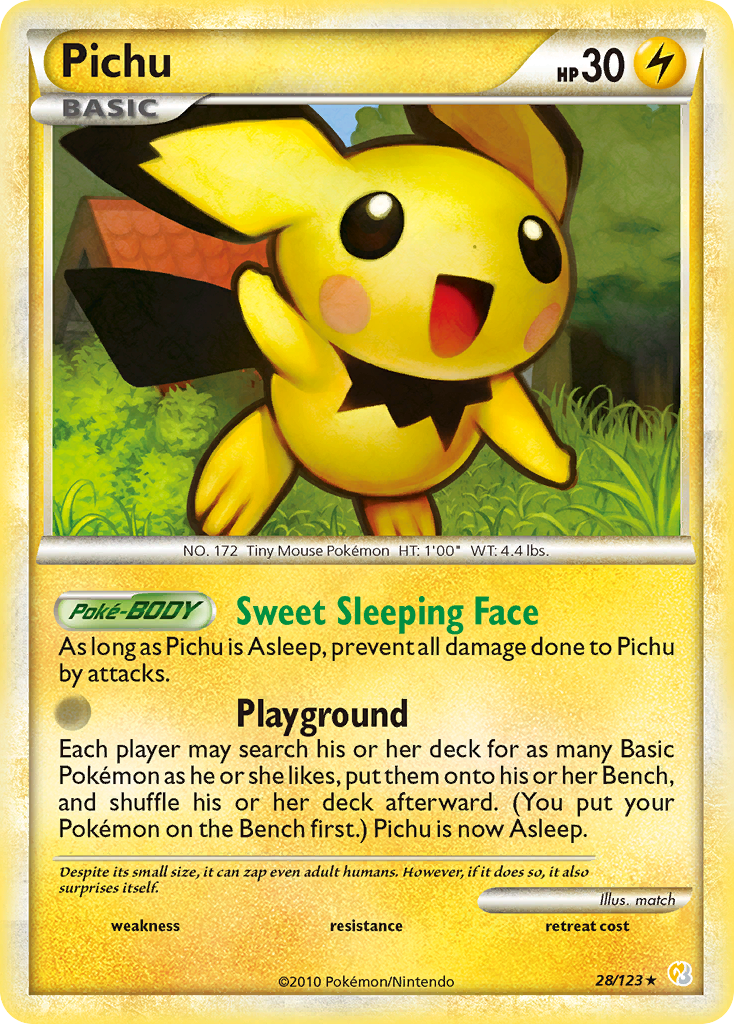 Pichu (28/123) [HeartGold & SoulSilver: Base Set] - Destination Retro