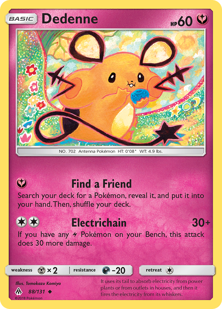 Dedenne (88/131) [Sun & Moon: Forbidden Light] - Destination Retro