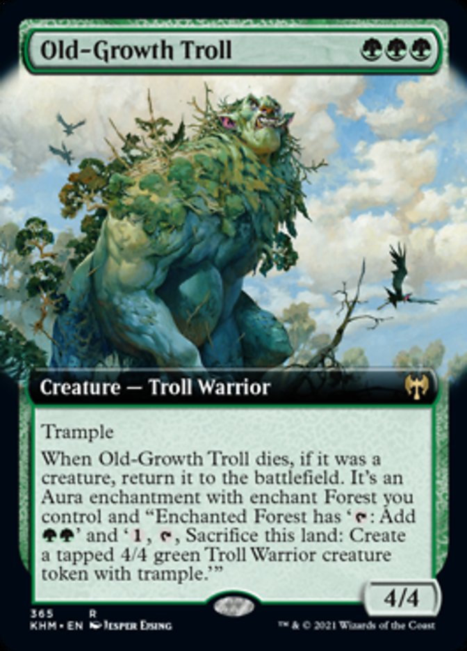 Old-Growth Troll (Extended Art) [Kaldheim] - Destination Retro