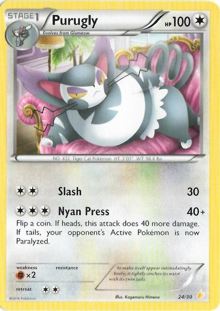 Purugly (24/30) [XY: Trainer Kit - Pikachu Libre & Suicune] - Destination Retro