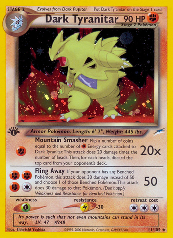 Dark Tyranitar (11/105) [Neo Destiny 1st Edition] - Destination Retro