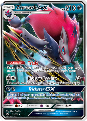 Zoroark GX (53/73) [Sun & Moon: Shining Legends] - Destination Retro