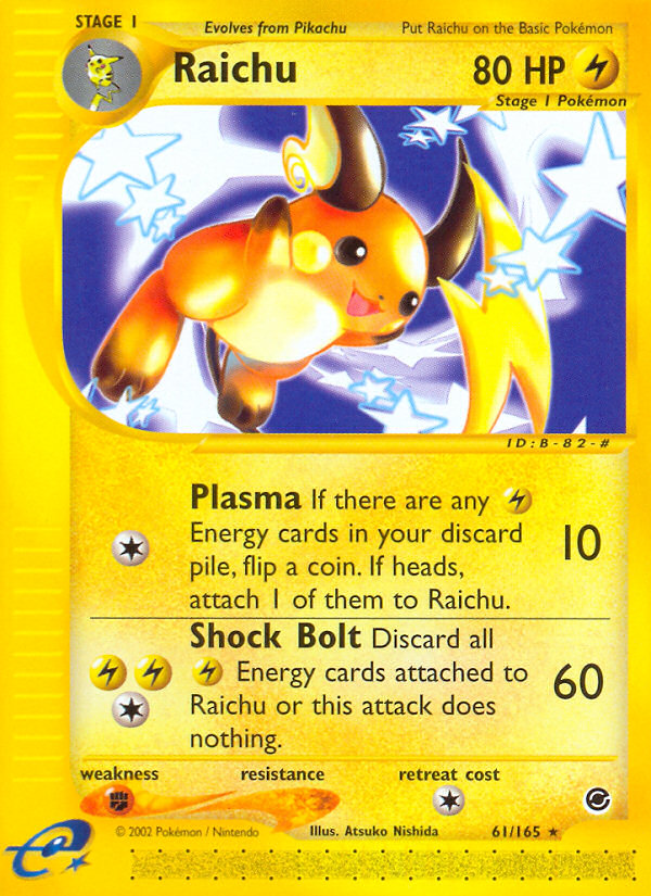 Raichu (61/165) [Expedition: Base Set] - Destination Retro