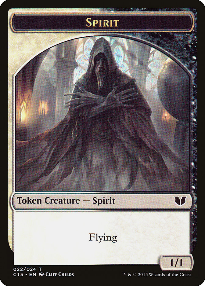 Spirit (022) // Angel Double-Sided Token [Commander 2015 Tokens] - Destination Retro