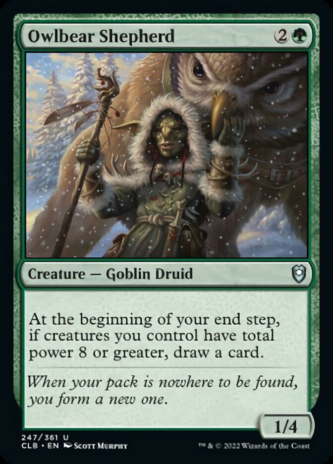 Owlbear Shepherd [Commander Legends: Battle for Baldur's Gate] - Destination Retro
