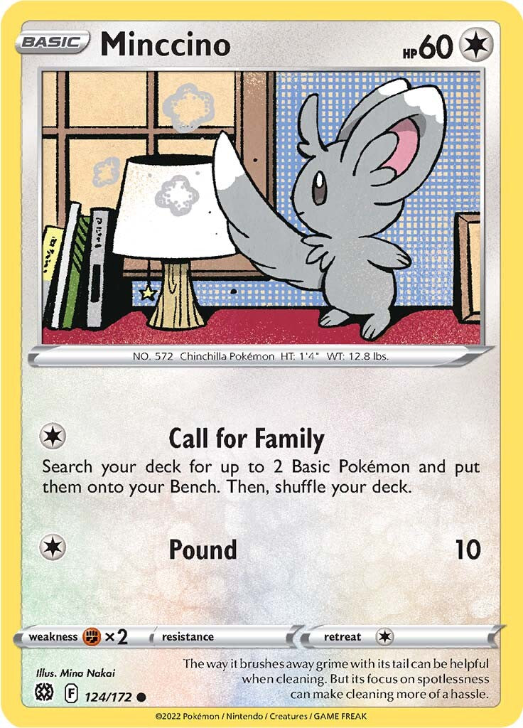 Minccino (124/172) [Sword & Shield: Brilliant Stars] - Destination Retro