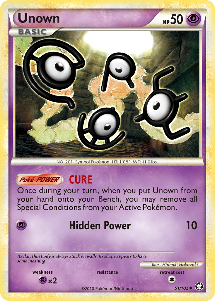 Unown (51/102) [HeartGold & SoulSilver: Triumphant] - Destination Retro