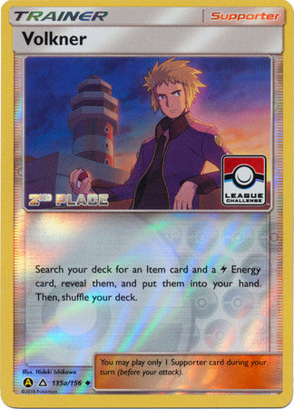 Volkner (135a/156) (League Challenge 2nd Place) [Sun & Moon: Ultra Prism] - Destination Retro