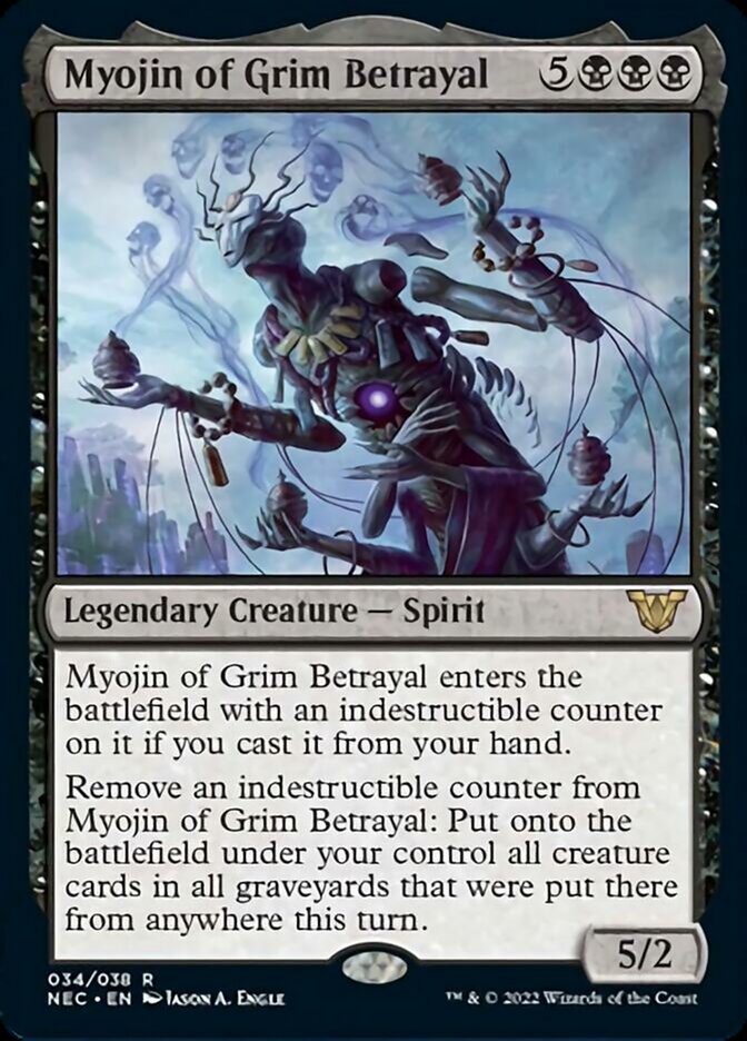 Myojin of Grim Betrayal [Kamigawa: Neon Dynasty Commander] - Destination Retro